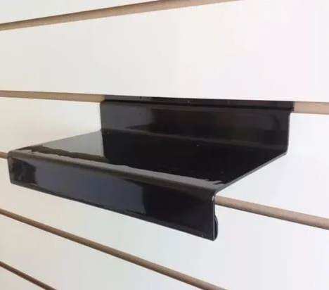 Escadinha Reta Acrílica Preta para Painel - 10 unid.