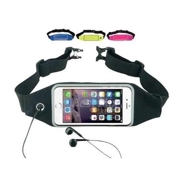 Kit Corrida - Fone Neckband Bluetooth + Pochete + Braçadeira