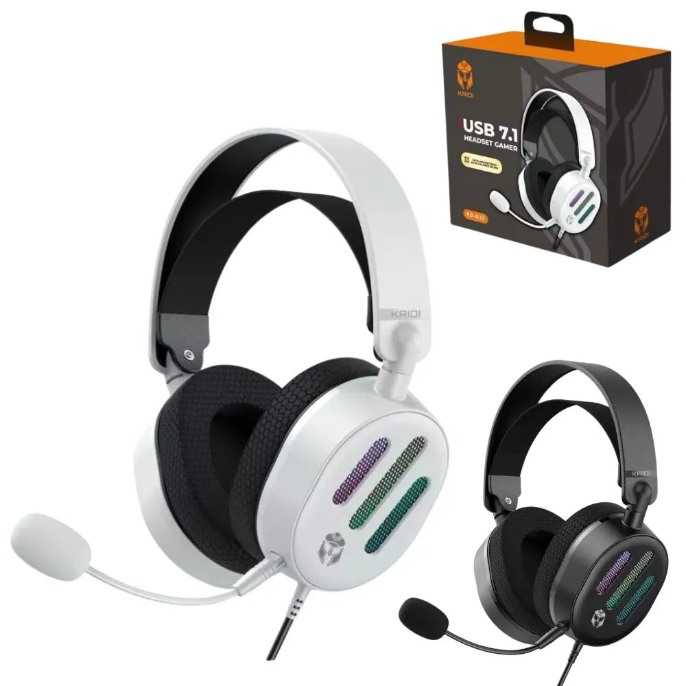HEADSET GAMER USB 7.1 GAMENOTE LUZ RGB - KAIDI - KD-G32