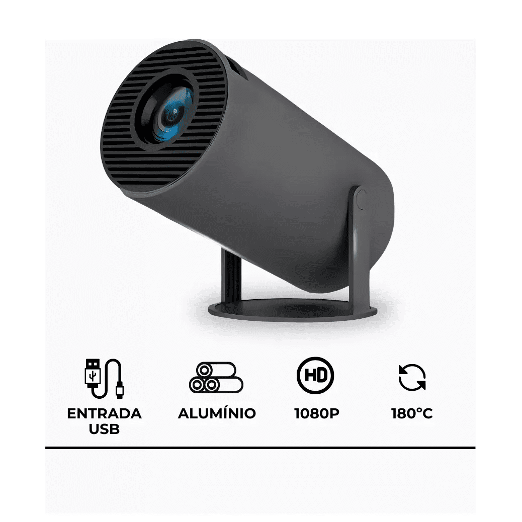 Projetor Hy300 Pro 4K Portátil