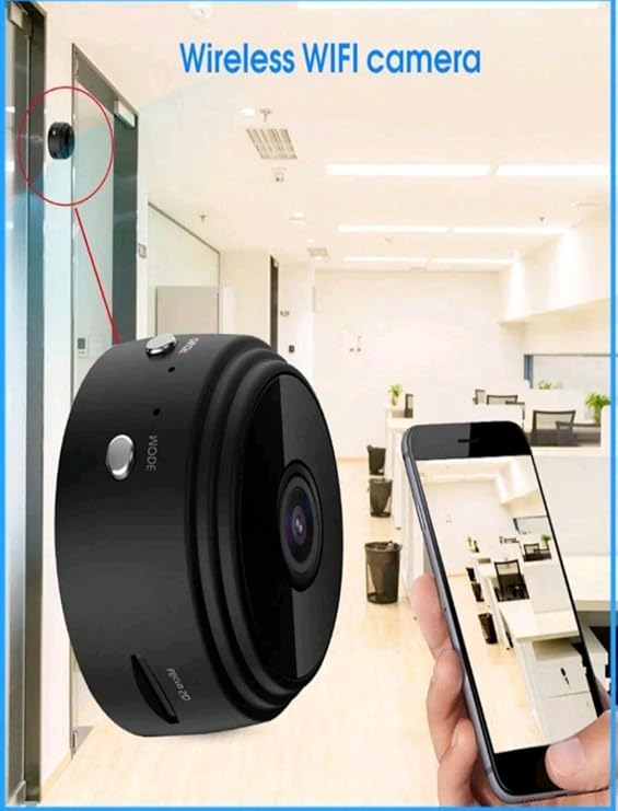 Mini Câmera Espiã A9 Wifi com Sensor e Visão Noturna