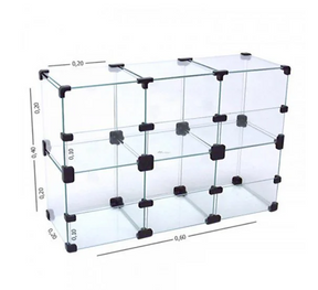 Baleiro de Vidro 60L x 40A x 20P cm