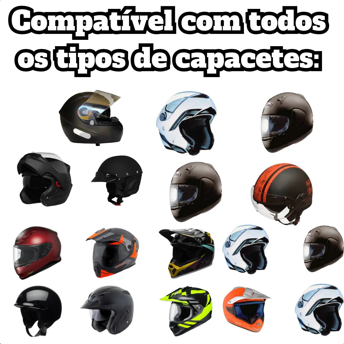 MCSB Fone De Ouvido Para Capacete Moto Bluetooth 5.3 Sem Fio Com Microfone Headset Rgb A Prova D'agua Motoqueiro Y10 Comunicador Sem Fio Motocicleta