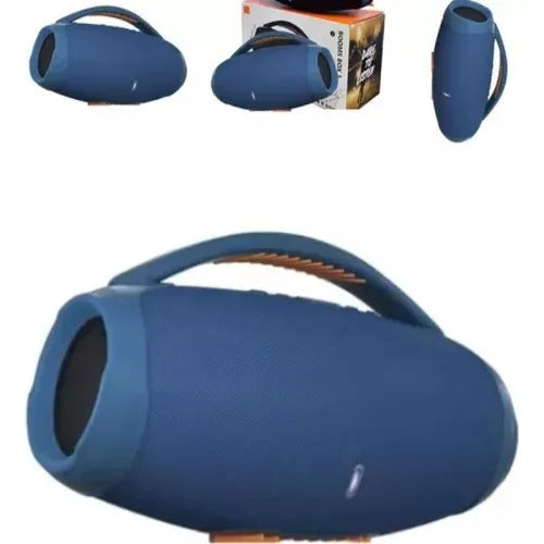 Caixa De Som Boombox Bluetooth Bivolt- Azul