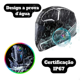 MCSB Fone De Ouvido Para Capacete Moto Bluetooth 5.3 Sem Fio Com Microfone Headset Rgb A Prova D'agua Motoqueiro Y10 Comunicador Sem Fio Motocicleta