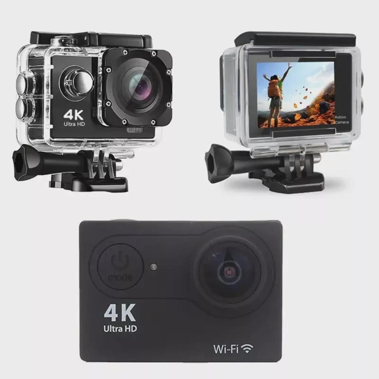 Câmera de Esportes e Ação 4k Full Hd a Prova D’Água Wifi Tipo Go Pro
