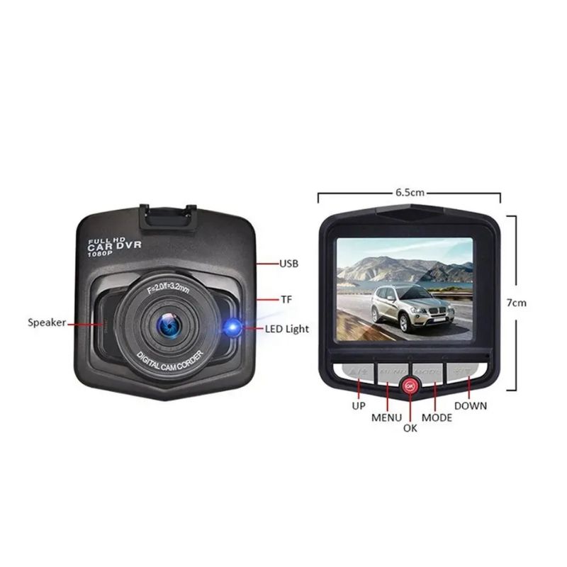 Câmera Veicular DVR Recarregável Full HD 1080P