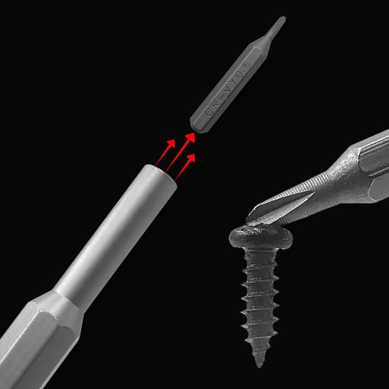 Conjunto Chave de Fenda Magnética 24 em 1 para Eletrônicos e Celulares