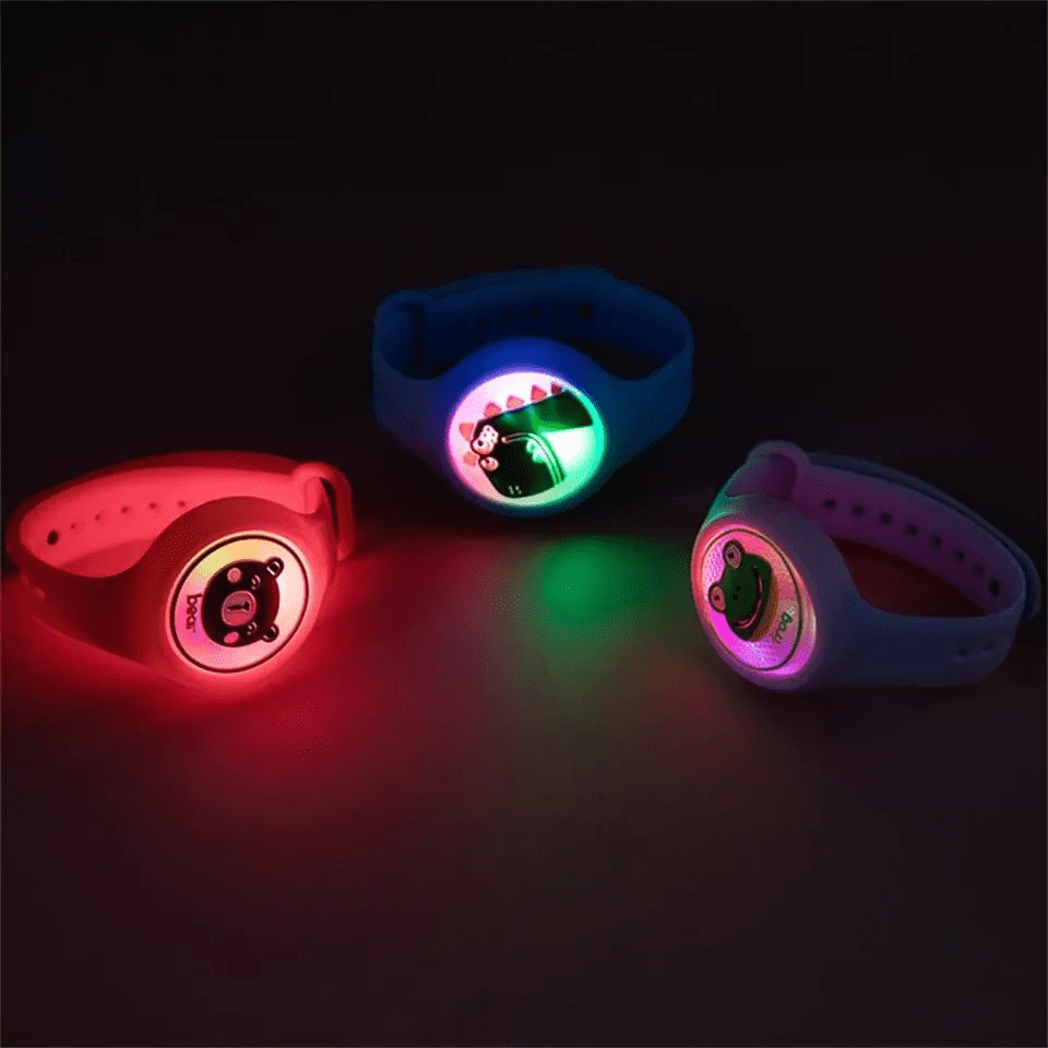 Pulseira Repelente Infantil Proteção Anti Mosquito Led
