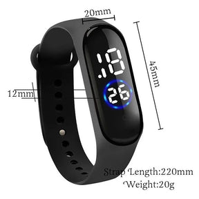 Relógio Esportivo Unissex LED Digital Prova D’Água Preto